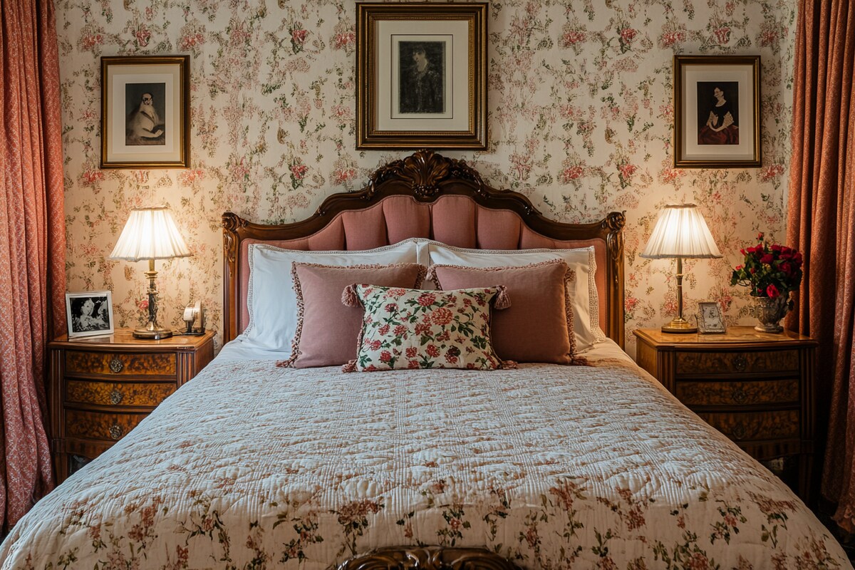Classic Master Bedroom Design with Upholstered Bed and Side Tables Classic Master Bedroom Design with Upholstered Bed and Side Tables